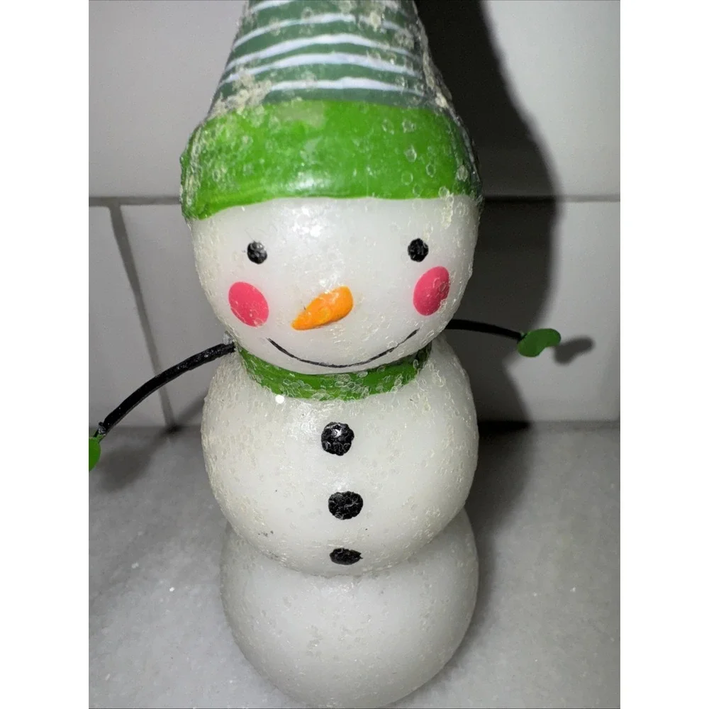 Vintage‎ Snowman Candle